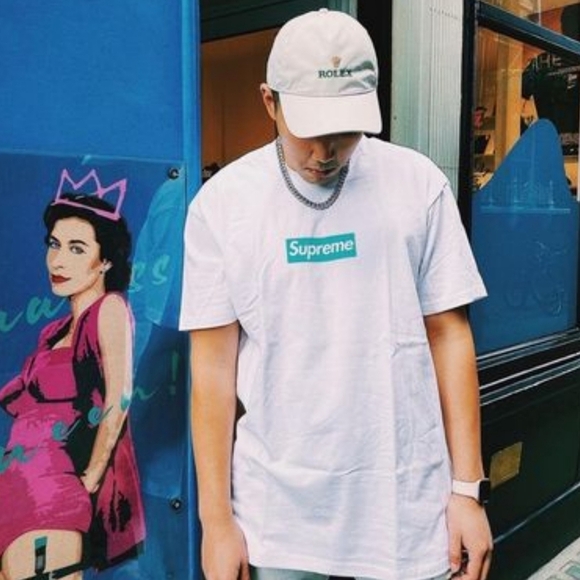 SUPREME®/TIFFANY & CO. | box logo tee - Picture 4 of 14